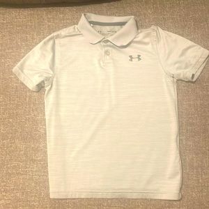 Boys youth small golf shirt grey